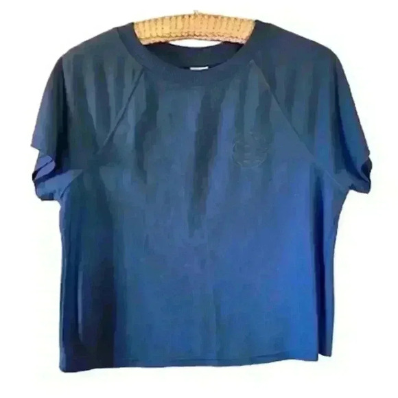 Sweet Treasures Blue Crop Sweatshirt, size XS w/ Eye Candy Gray Leggings, size M - Picture 2 of 6